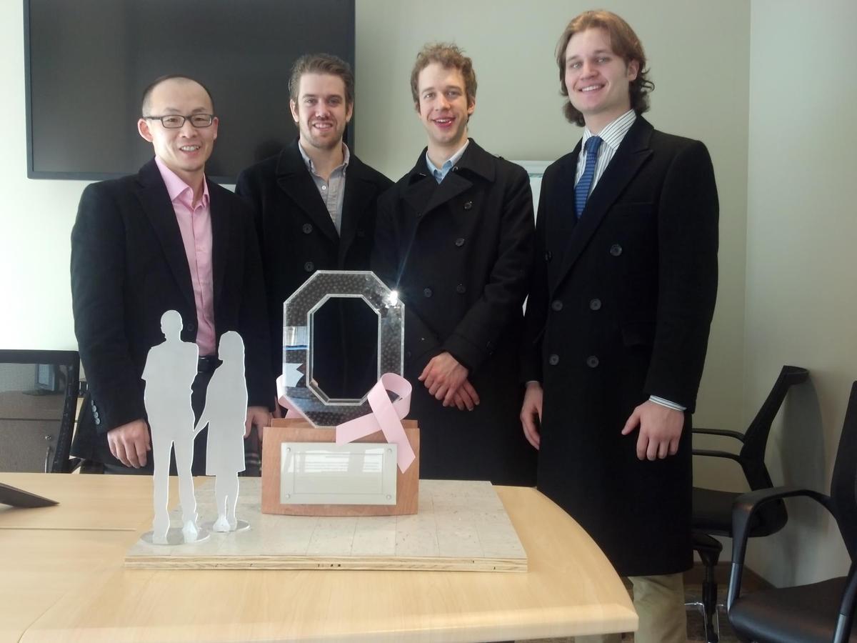 Students who designed the display case